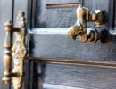 40 shiny brass lion knocker photographed in antigua  guatemala 800