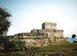15 mayan temple overlooking the caribbean sea in mexico 800